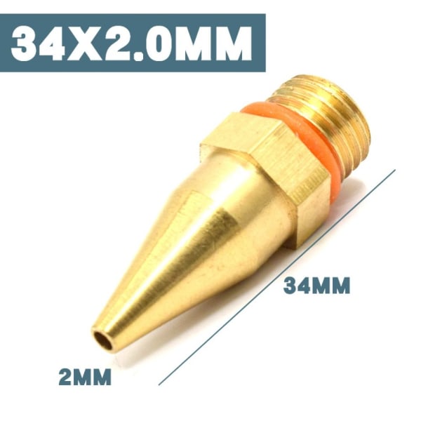 Limpistolmundstykke Smeltelimpistolmundstykke 34X2,0MM (KONISK) 34x2.0mm(conical)