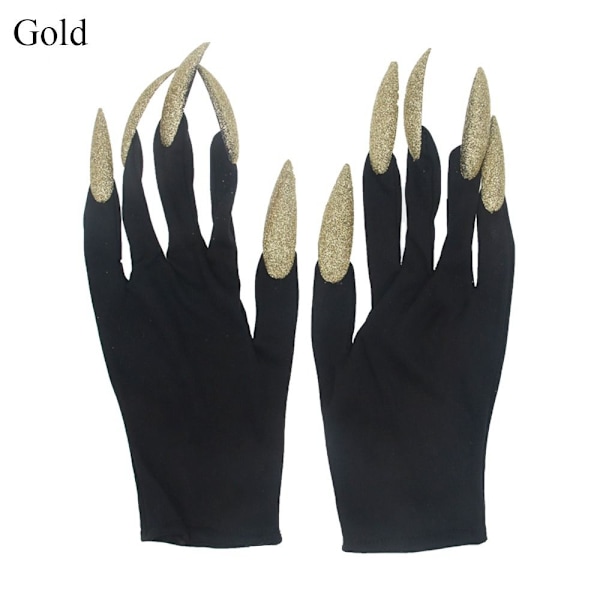 Cosplay Handskar Handskar Med Klor GULD gold