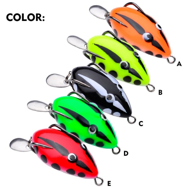 3 ST Mjuka Groda Fiskedrag Mini Soft Lure E E E