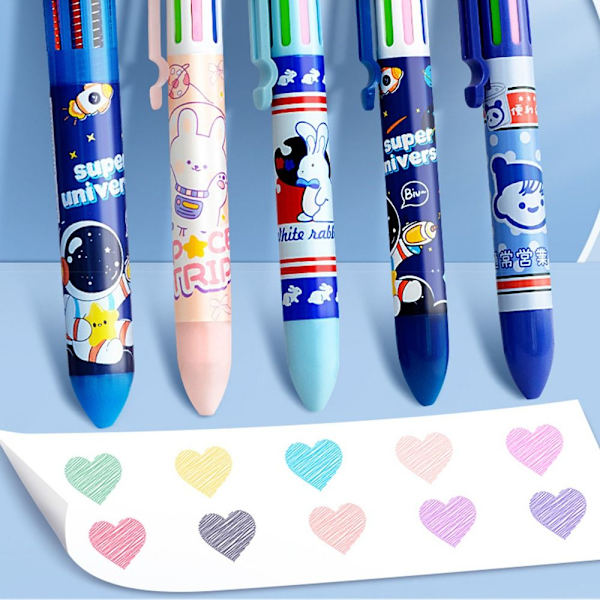 2 STK Kuglepen Neutral Pen 02-8FARVER 02-8FARVER 02-8Colors