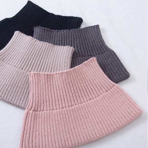 Falsk krave Vinter Cashmere GRÅ grey