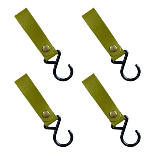 4st PU-läderkrokar Campingstativ 9 9 9