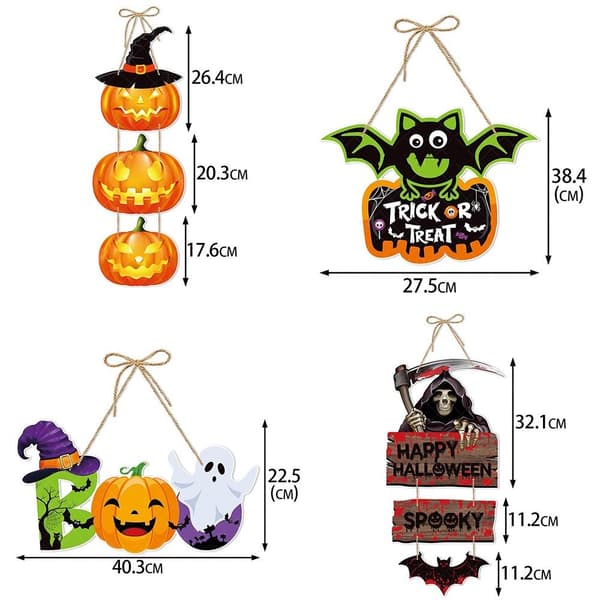 2st Halloween Dörrskylt Dörrhängande D D D