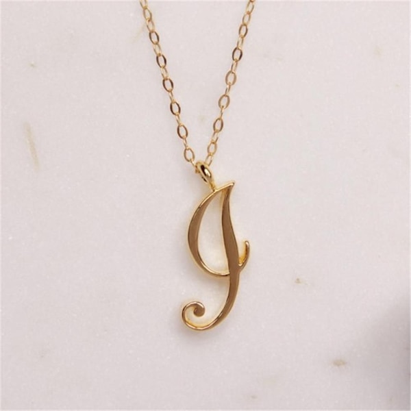 Alphabet Initial Necklace Alphabet Pendant II I