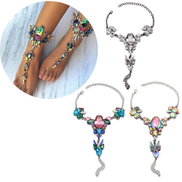 Anklet Chain Rhinestones Chain C C C