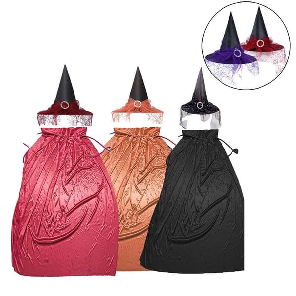 Halloween Witch Cape Witch Cape sett 2 2 2