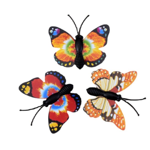 10st/ set Simulation Butterfly Miniatures Insekter Model Garden 10pcs