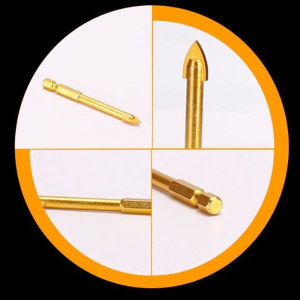 Glass Drill Bit Cut Tools 10MMCROSS CROSS 10mmCross