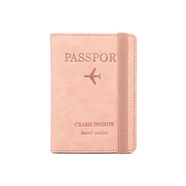 RFID Passport Cover Passport Clip PINK pink