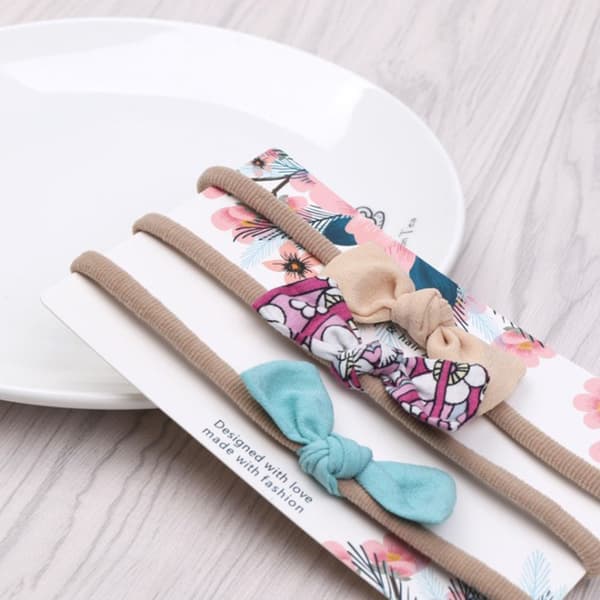 6PCS/1SET Baby Pannband Elastiskt bomull