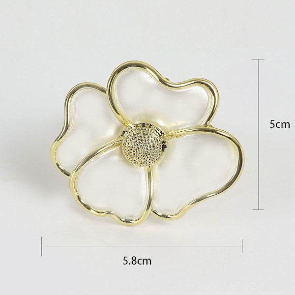 6 stk. Blomster servietringholdere Blomsterformet servietring 6 6 pcs