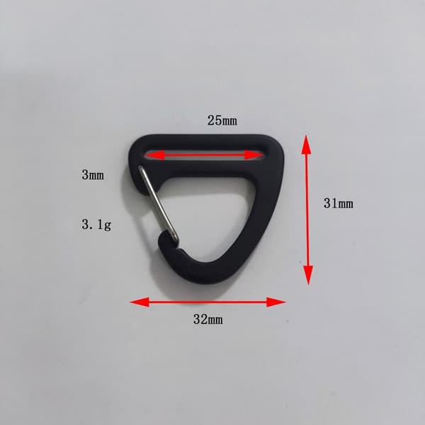 Triangle Carabiner Spring Quickdraws Clip GULL Gold