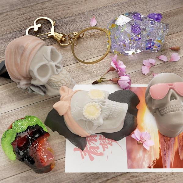 Skull Pendant nøkkelringform A A A