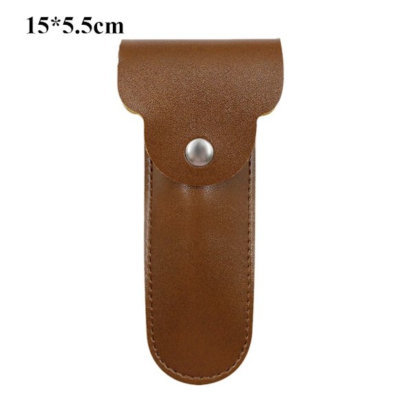 Rakhyvel i läder CASE 15x5.5cm