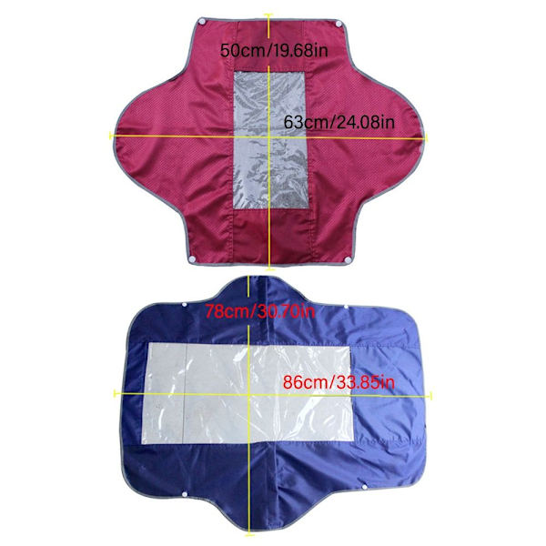 Moottoripyörän kojelaudan cover Electricbike Head RED 50CMX63CM red 50cmx63cm