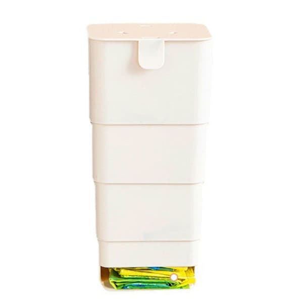 Soppåse Förvaringslåda Plastpåse Case VIT white