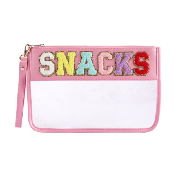 Kirjetasku Kirkas vetoketjutasku VAALUNpunainen VÄLAPAPAKSI Pink SNACKS-SNACKS