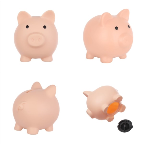 Sparkasse Tecknad grisformad Piggy Cash Bank pink 10cmx8cmx9.5cm