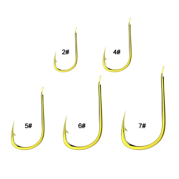 50 stk højkulstofstål fiskekrog Hawksbill Single Hook 3 3 3
