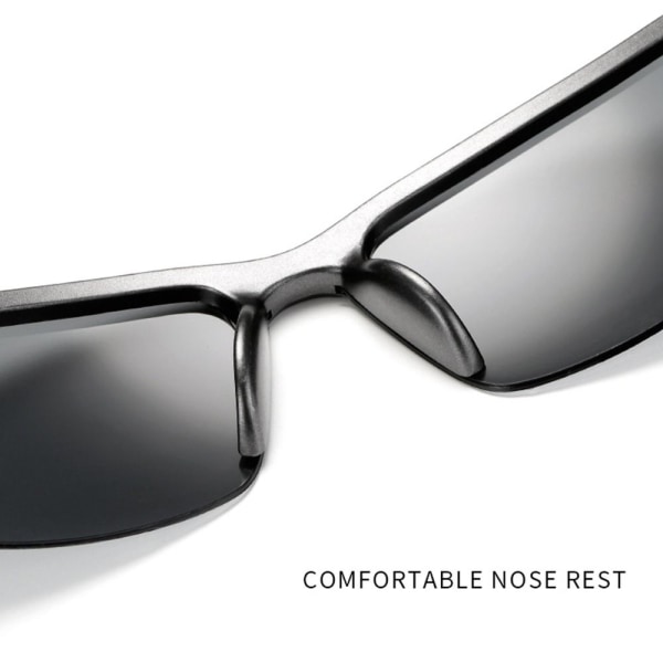 Night Vision Glasögon Körsolglasögon för män SVART-GRÅ Black-Gray