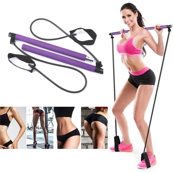 Pilates Bar Pedal Trener HVIT white