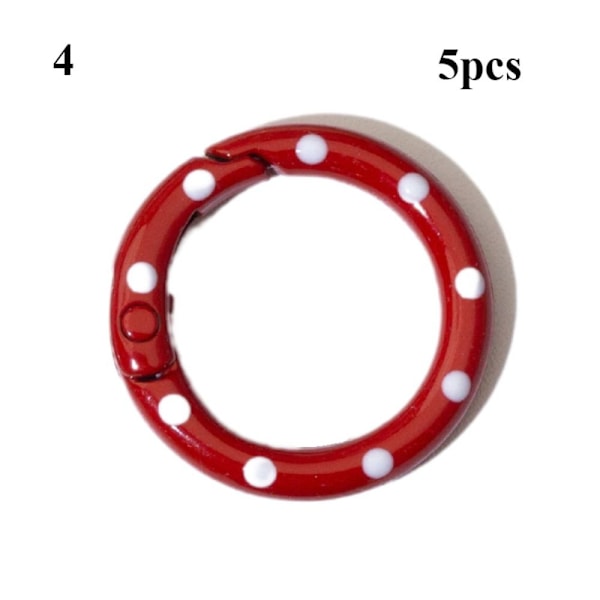 5 st fjäder O-ringsspännen Karbinhake 4 4 4