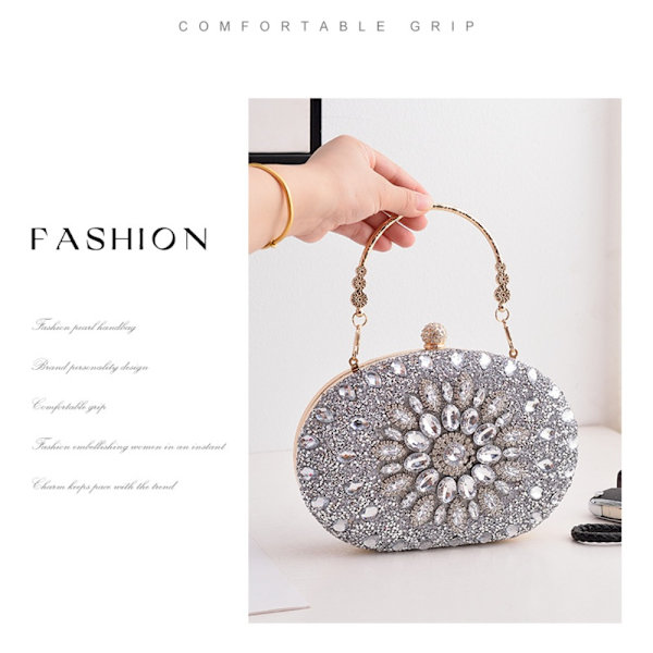Clutch Bag lyxig Handväska GULD gold