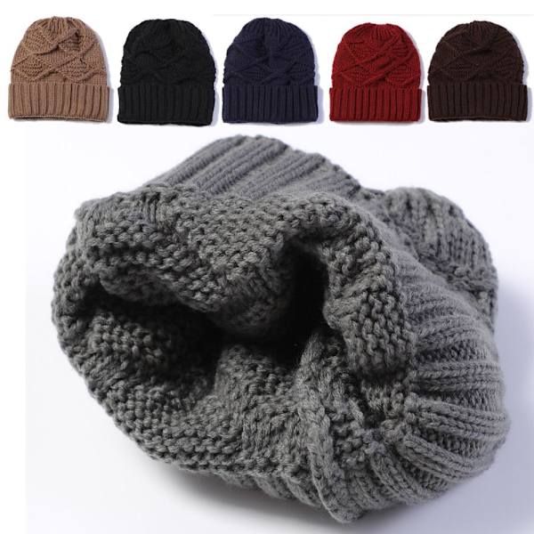Høreværn Hat Strikket Pullover Hat NAVY navy