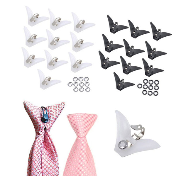 Slipsklips Spenne Slipsklips HVIT White