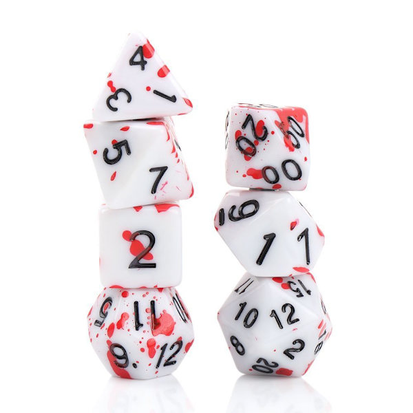 7 kpl / set DND Dice Polyhedral Noppa TAVAALLINEN 5 TAVANINEN 5 ordinary 5