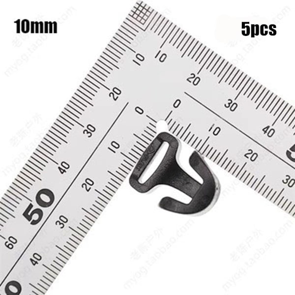 5 st Tältrep Spänne Pil Sladd Krok 10MM INTE JUSTERBAR EJ 10mmnot adjustable