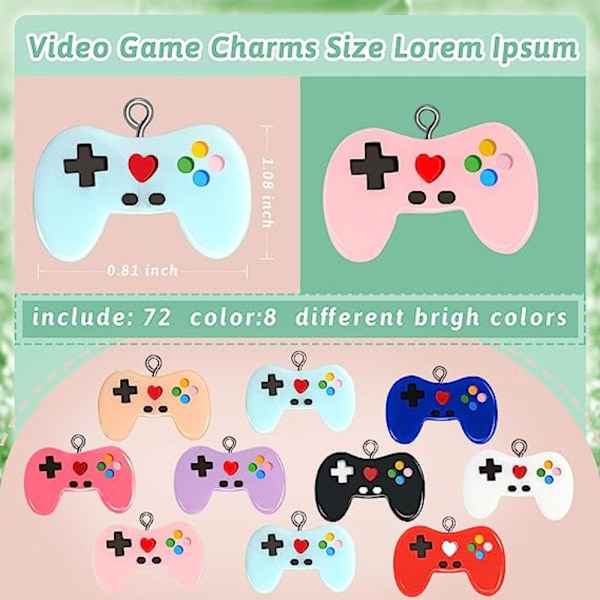 Game Controller Pendant Resin Pendant Video Game Pendant