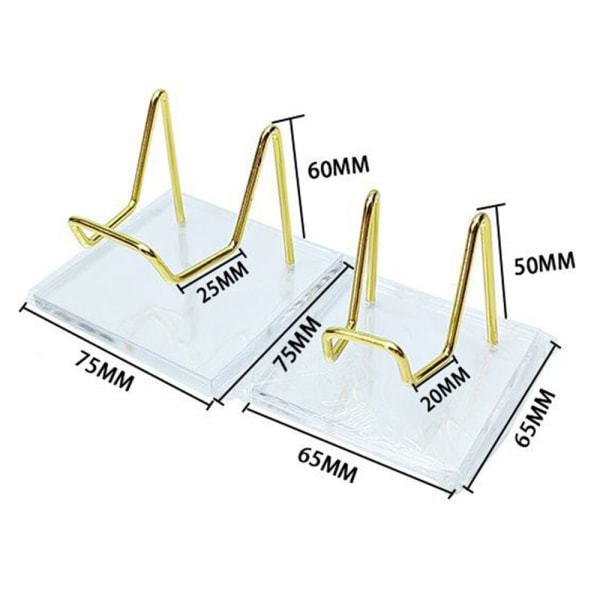 Holder for glasskule med krystallkule GOLD L Gold L