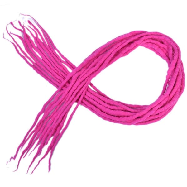 Dreadlocks-pidennys hiustenpidennys PINKKI pink