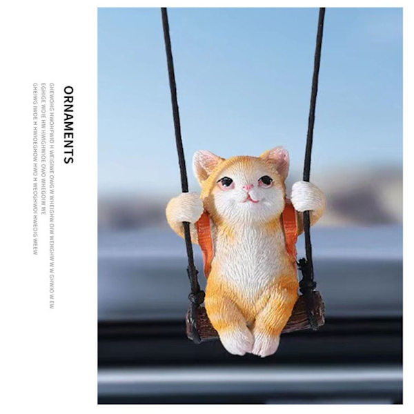 Bil Pendel Interiør Ornament GRÅ KAT GRÅ KAT Grey cat