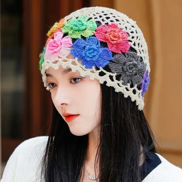 Hul Baotou Cap Strikke Ull Cap KAFFE coffee