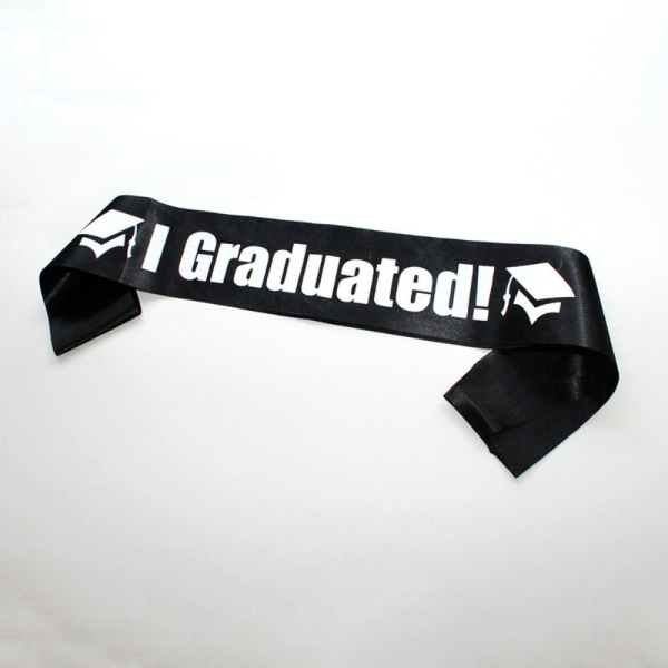 2023 Graduation Sash Valmistunut Satin SILVER Silver