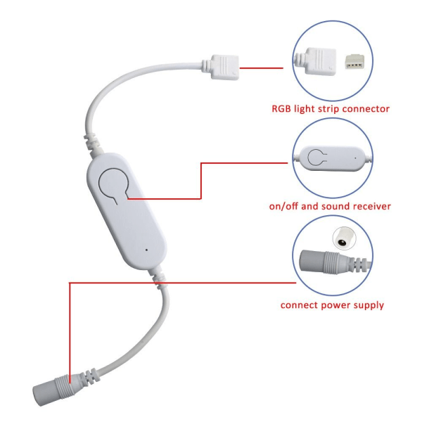 LED-controller lysdæmper fjernbetjening