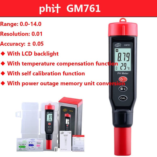 PH Meter Vandtæt Digital PH Meter Høj nøjagtighed PH Meter