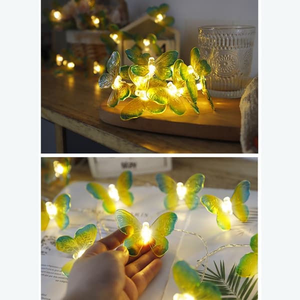 LED Butterfly LED-lys String TRANSPARENT 3M 3M Transparent 3M-3M