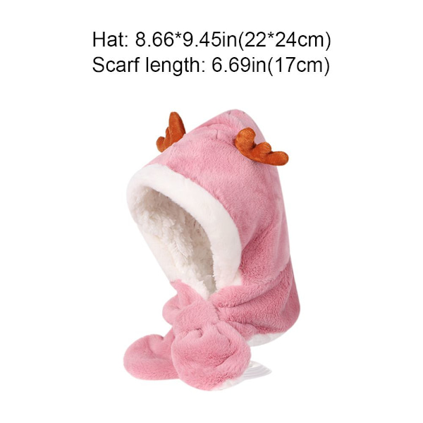 Babyhue Med Tørklæde Tørklæder Øre Halshætter PINK GUL AND pink Yellow Duck-Yellow Duck