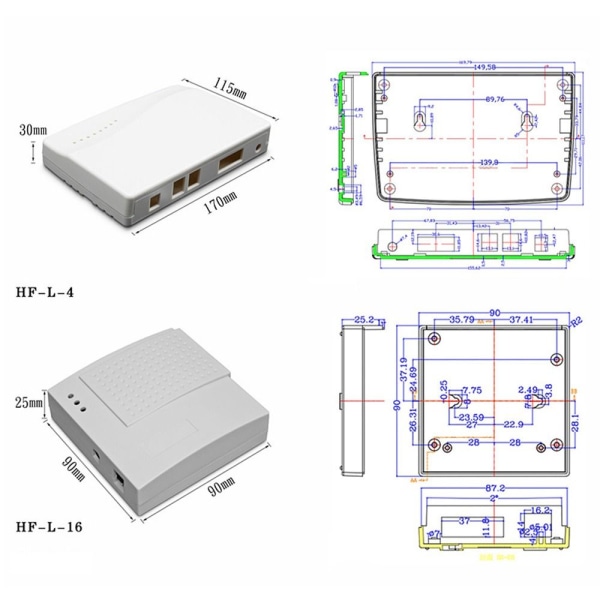 Elektronisk projektboks Vandtæt dæksel Projekt 120X120X30MM 120x120x30mm