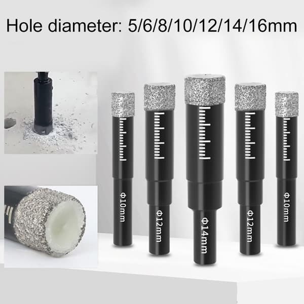 Loddet borkrone 6MM 6mm