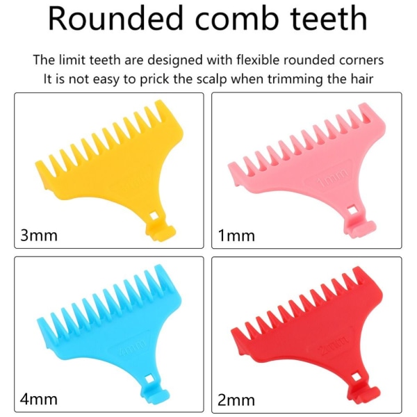 3/4/6/8/MM Hårtrimmer Hårsaks Begrænsningskam 5 5 5