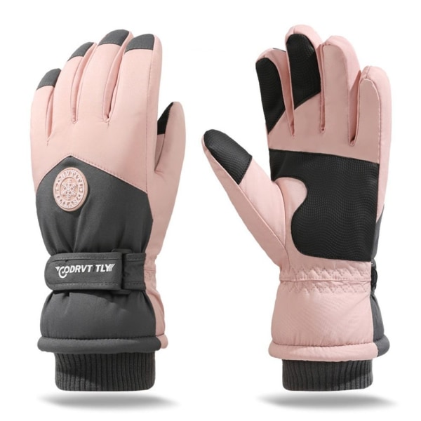 Dame Plysjhansker Snowboard Skihansker ROSA pink