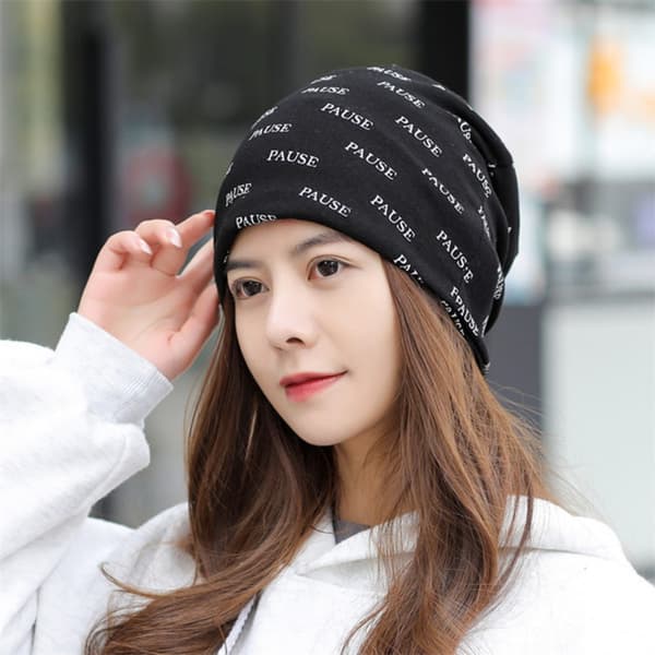 Mooncap Stripe Hat SVART Black