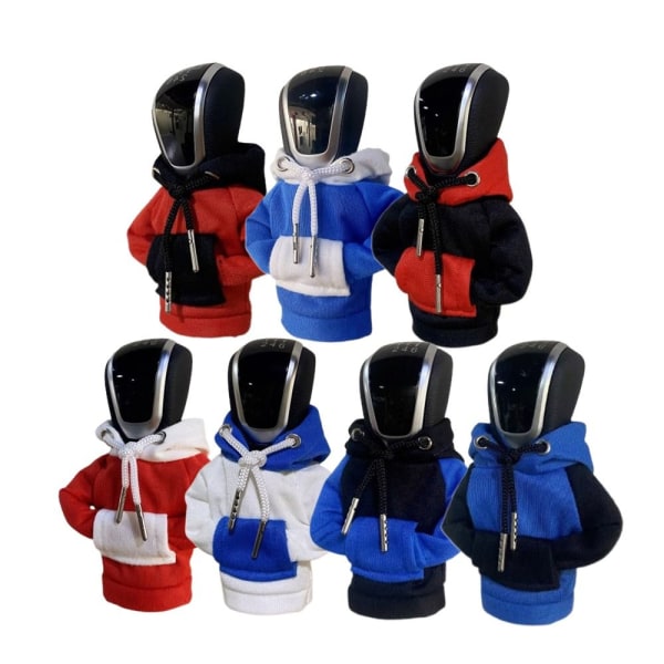 Hettegenser Bil Gear Shift Cover Knop Hettegenser Sweatshirt BLACK&RED BLACK&RED