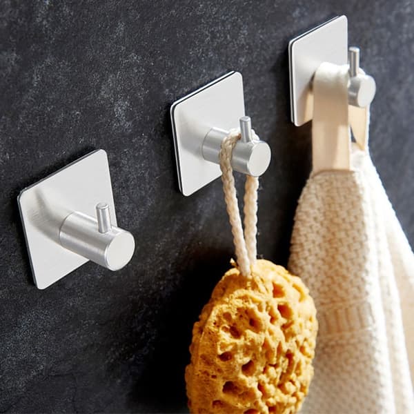 4st Krokar Väggkrok SILVER A A SILVER A-A