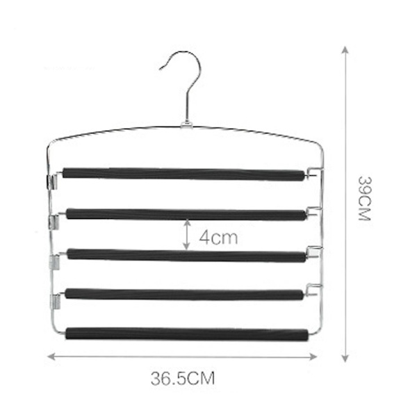 Multi Layer Buksestativ Skum Bomuld Pladsbesparende