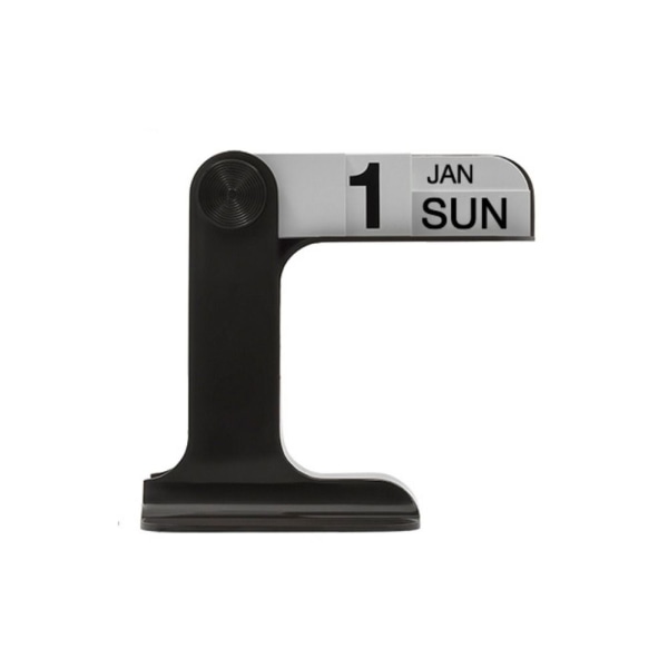 Skrivebordskalender Flippende kalender SVART black